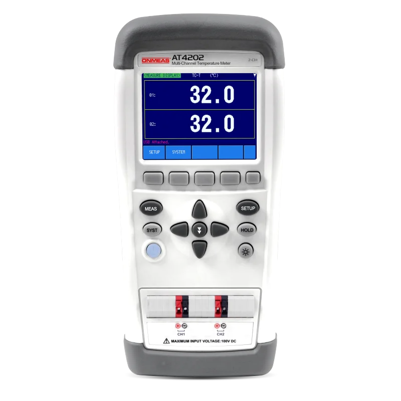 AT4204 Handheld Multi-channel Temperature Tester