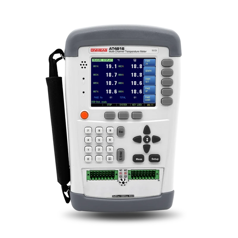 AT4816 Handheld Multi-Channel Temperature Tester