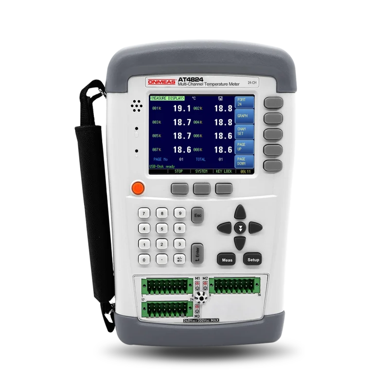 AT4824 Handheld Multi-Channel Temperature Tester